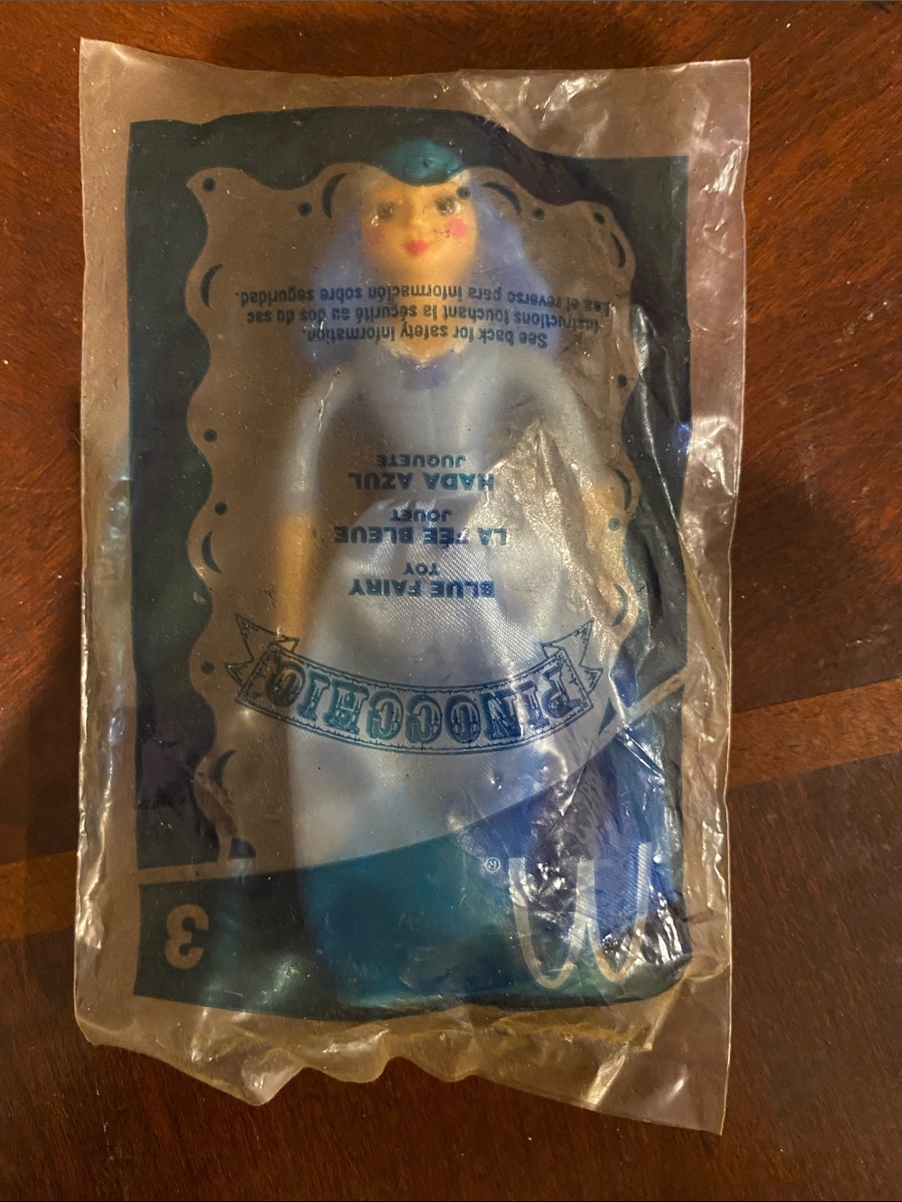 McDonald's Blue and White Fairy Princess Figurine -Pinocchio